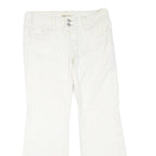 CABI JEANS Womens White Regular Fit Straight Denim Jeans Cotton Blend W32 L30