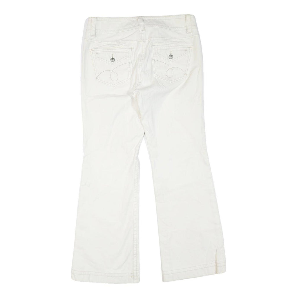 CABI JEANS Womens White Regular Fit Straight Denim Jeans Cotton Blend W32 L30