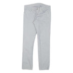 CARHARTT Womens Cotton Blend Blue Slim Straight Trousers W29 L27 Casual Denim