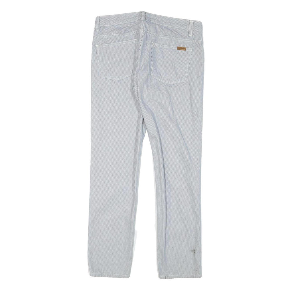 CARHARTT Womens Cotton Blend Blue Slim Straight Trousers W29 L27 Casual Denim