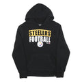 47 Mens Black Steelers Football Pullover Hoodie M NFL Sports Fan Sweatshirt