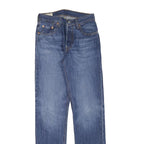 LEVI'S 501 Womens Regular Fit Straight Denim Blue Cotton Blend Button W25 L30