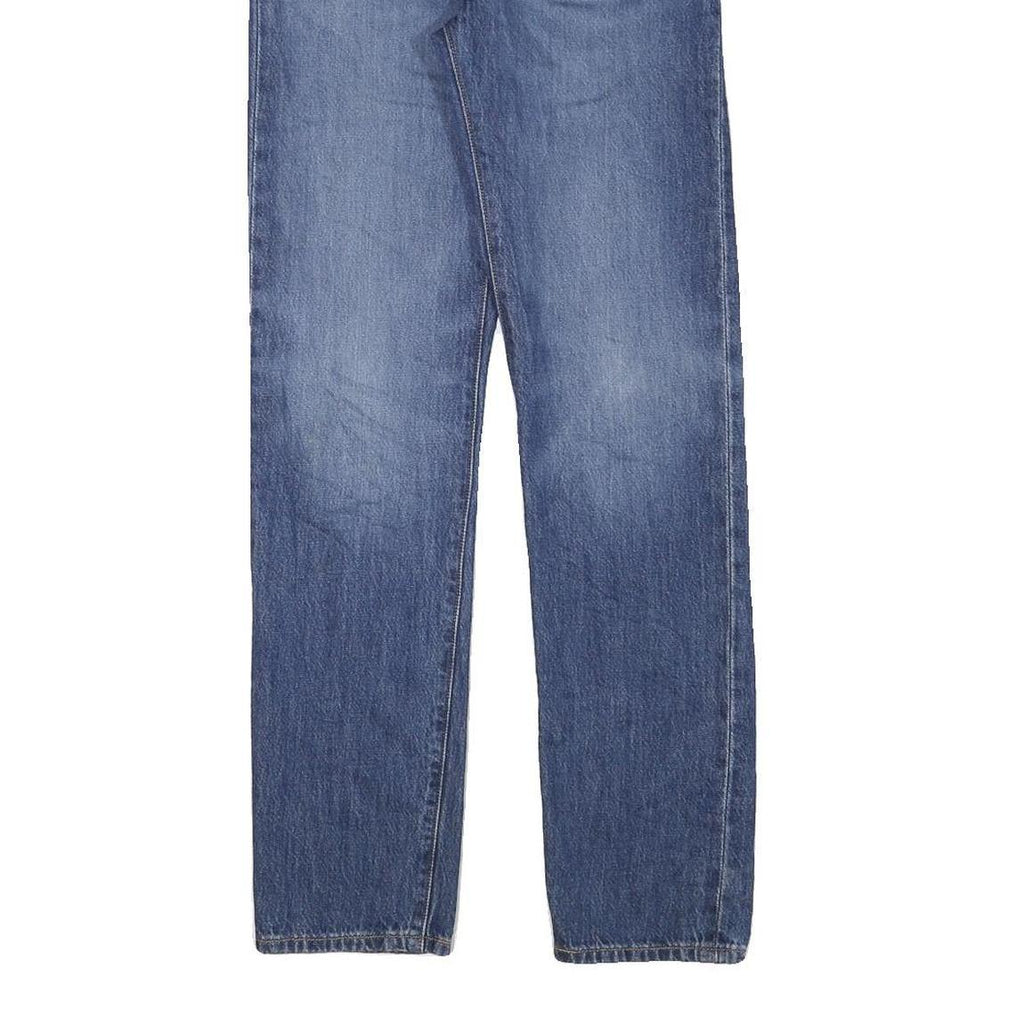 LEVI'S 501 Womens Regular Fit Straight Denim Blue Cotton Blend Button W25 L30
