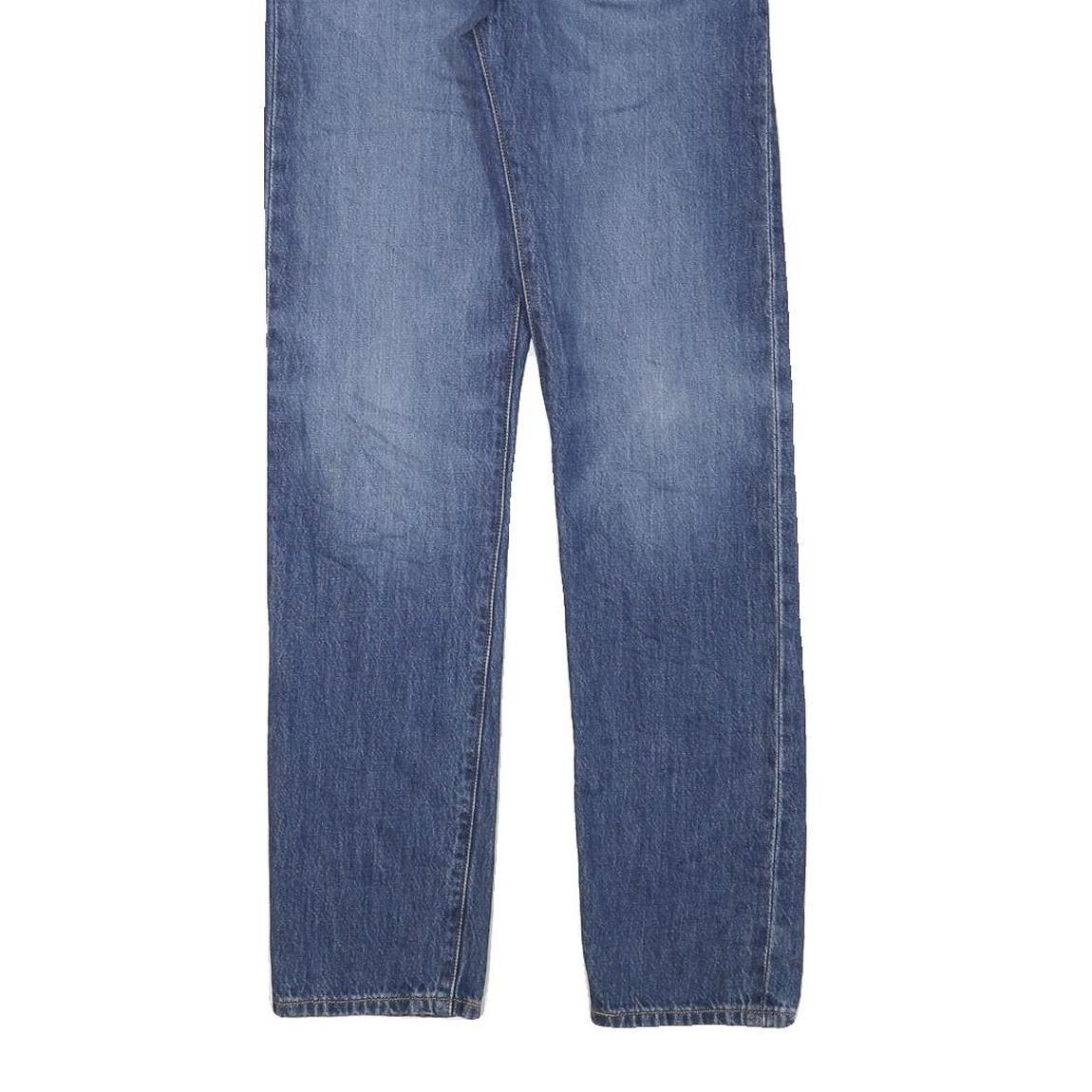 LEVI'S 501 Womens Regular Fit Straight Denim Blue Cotton Blend Button W25 L30