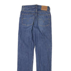 LEVI'S 501 Womens Regular Fit Straight Denim Blue Cotton Blend Button W25 L30