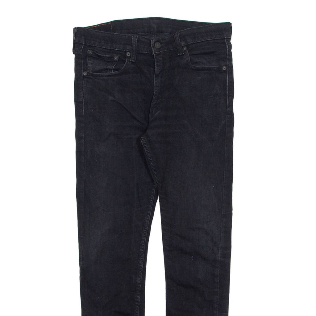 LEVI'S 519 Hi-Ball Mens Jeans Black Slim Skinny W33 L28