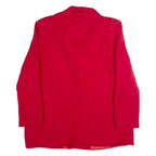 WEINBERG Womens Blazer Jacket Red Wool 90s M