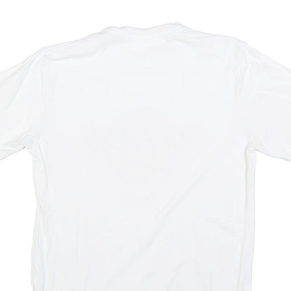 HARD ROCK CAFE Mens White Budapest Graphic T-Shirt S Short Sleeve Crew Neck