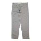 CARHARTT Mens Polyester Blend Grey Regular Straight Trousers W34 L30 Workwear