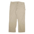 CARHARTT Mens Beige Cotton Blend Regular Fit Straight Leg Trousers W40 L32