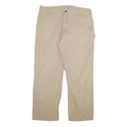 CARHARTT Mens Beige Cotton Blend Regular Fit Straight Leg Trousers W40 L32