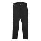 LEVI'S 512 BIG E Mens Jeans Black Slim Skinny Denim W30 L31 Zip Cotton Blend