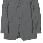 REISS Mens Grey Wool Blend Classic Jacket S Woven Button Closure Smart Formal