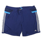 ADIDAS Mens Shorts Blue XL W42 Sports Casual Polyester Blend