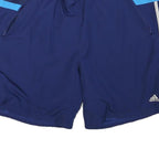 ADIDAS Mens Shorts Blue XL W42 Sports Casual Polyester Blend