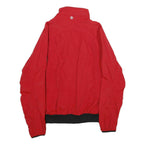 TIMBERLAND Mens Red Nylon Zip Jacket M Outdoor Casual Lightweight