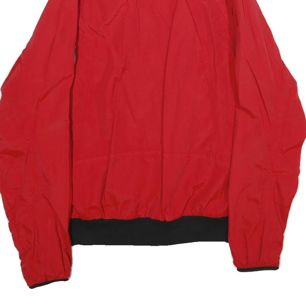 TIMBERLAND Mens Red Nylon Zip Jacket M Outdoor Casual Lightweight