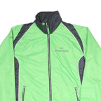 CATS Mens Green & Grey Lightweight Sport Jacket L Polyester Blend Zip Plain