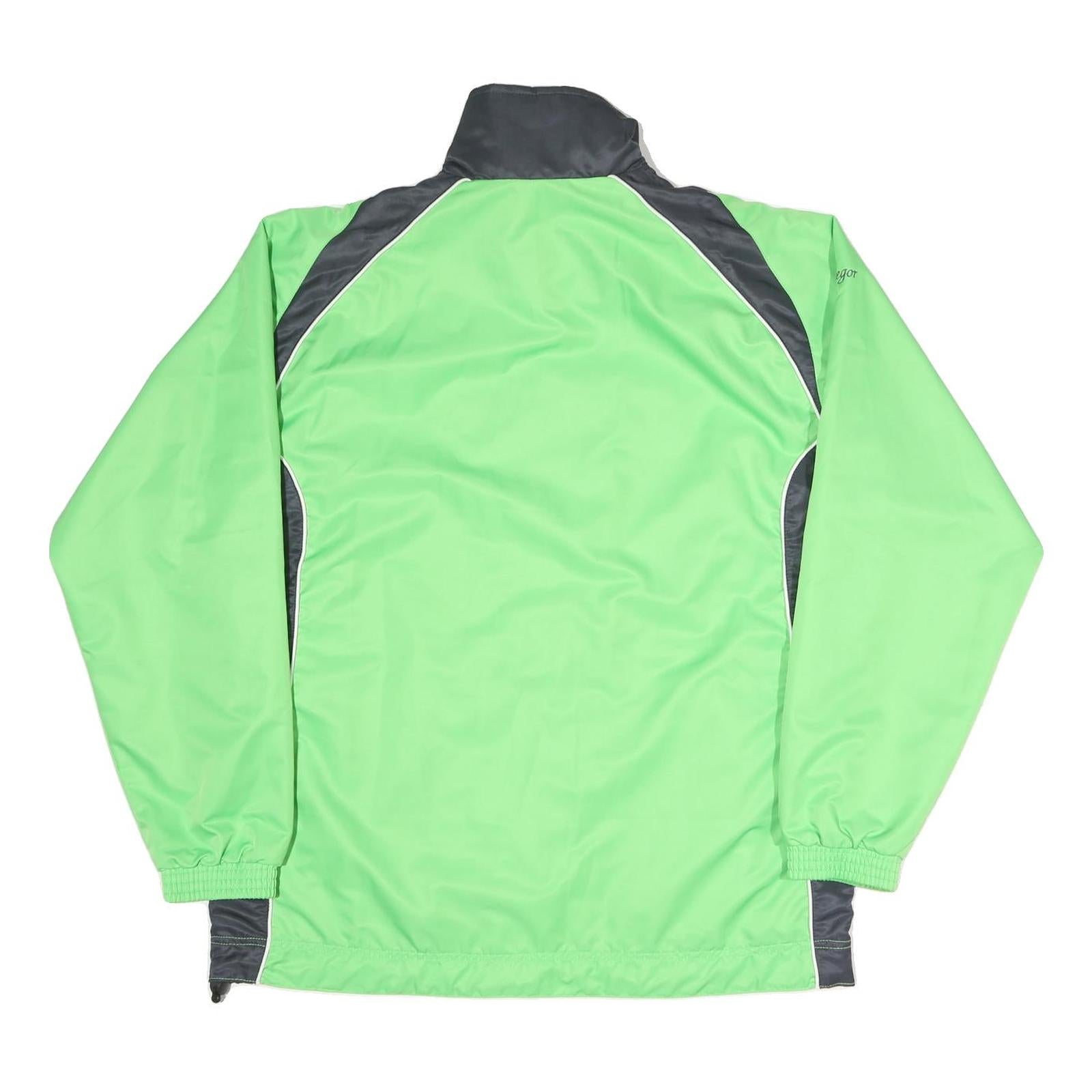 CATS Mens Green & Grey Lightweight Sport Jacket L Polyester Blend Zip Plain