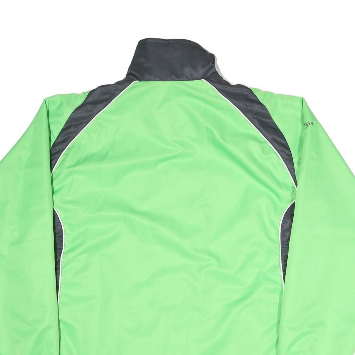 CATS Mens Green & Grey Lightweight Sport Jacket L Polyester Blend Zip Plain