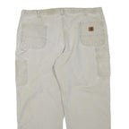 CARHARTT Mens Cotton Blend Beige Regular Fit Straight Leg Trousers W44 L27