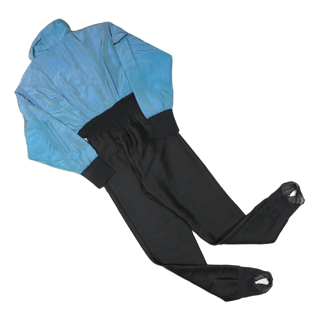 NILS Womens Blue & Black Dungarees Slim Polyester Blend XS W24 L32 Functional