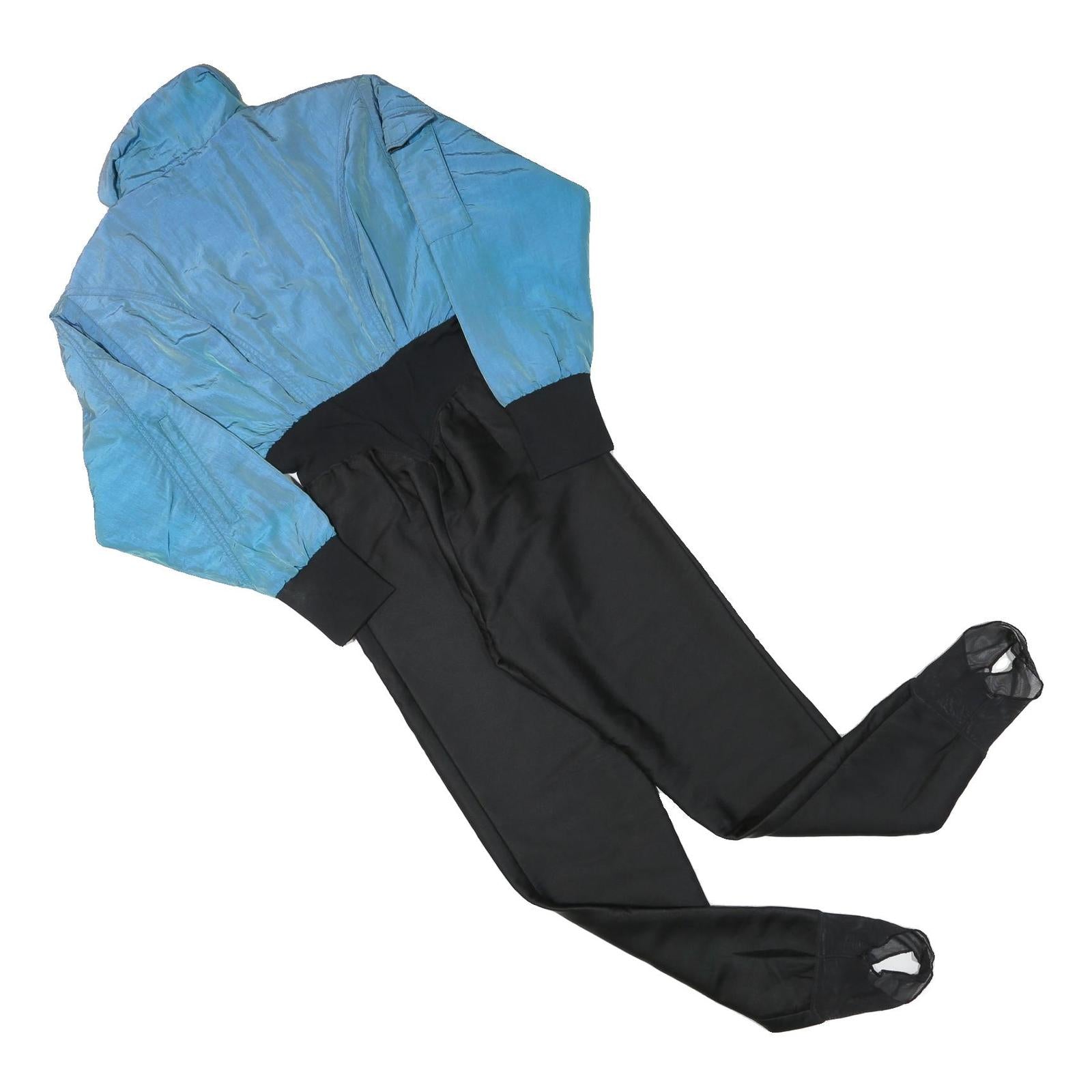 NILS Womens Blue & Black Dungarees Slim Polyester Blend XS W24 L32 Functional