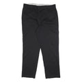 DICKIES Mens Cotton Blend Black Regular Fit Straight Leg Trousers W40 L32