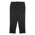 DICKIES Mens Cotton Blend Black Regular Fit Straight Leg Trousers W40 L32