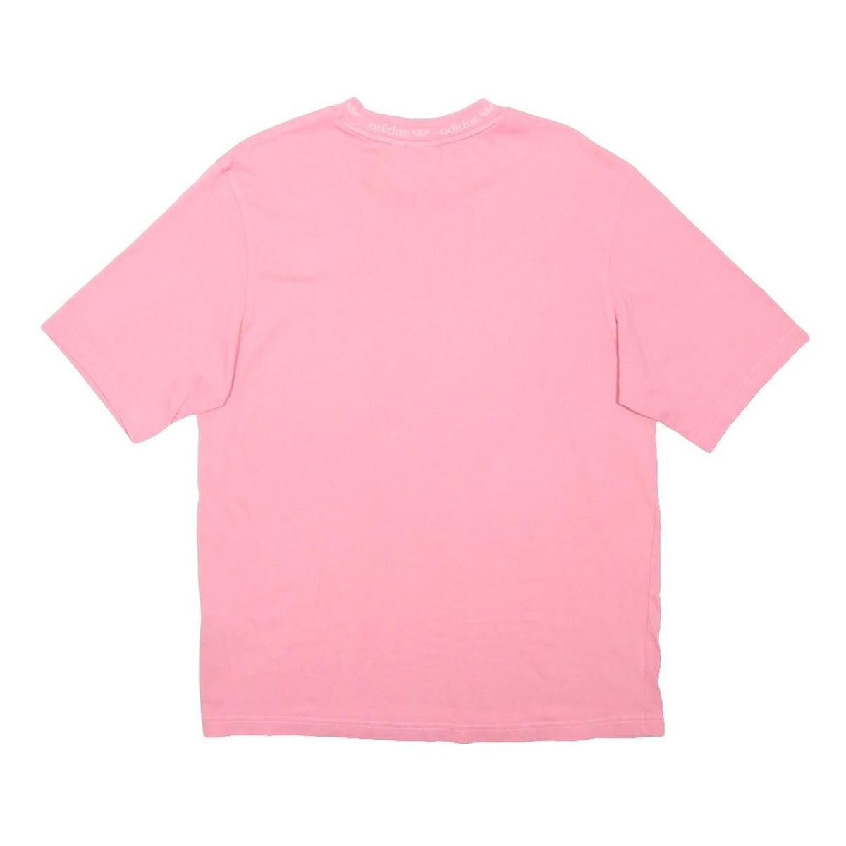 ADIDAS ORIGINALS Womens Pink Cotton Blend T-Shirt S Short Sleeve Crew Neck
