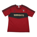 ADIDAS Mens Red & Black Sorrento Graphic T-Shirt XL Short Sleeve Crew Neck