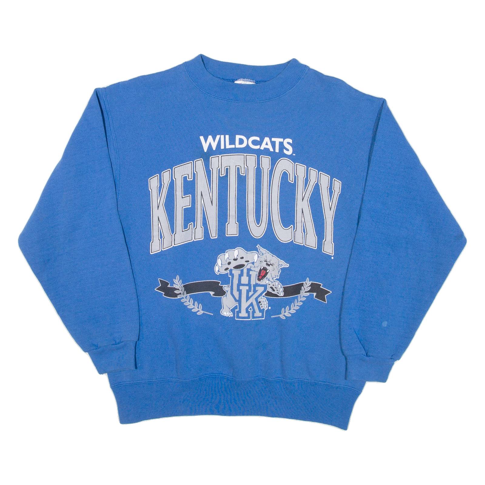 HANES Wildcats Kentucky Womens Sweatshirt Blue USA M