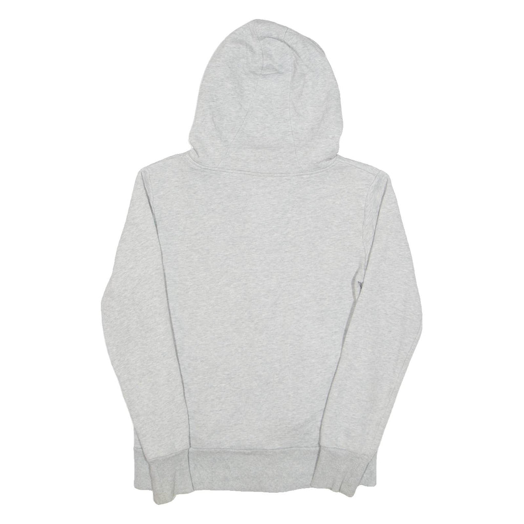 ADIDAS Womens Grey Hoodie Full Zip UK 8