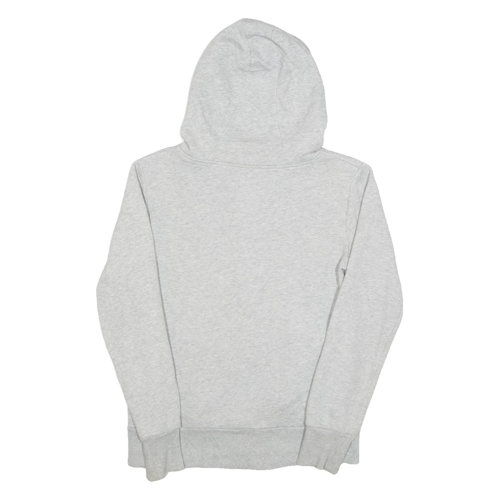 ADIDAS Womens Grey Hoodie Full Zip UK 8