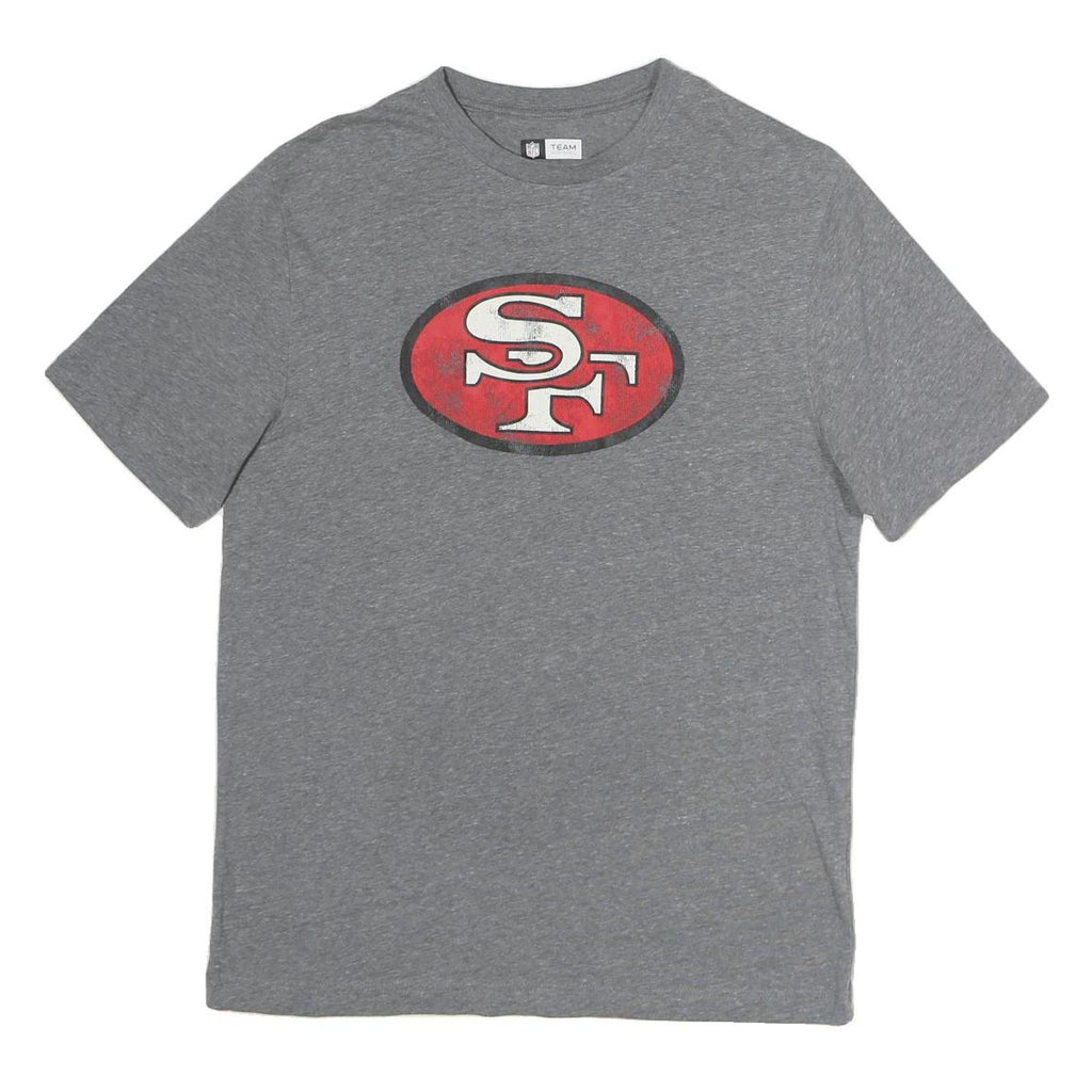 NFL Mens Grey San Francisco Football T-Shirt M Short Sleeve Crew Neck