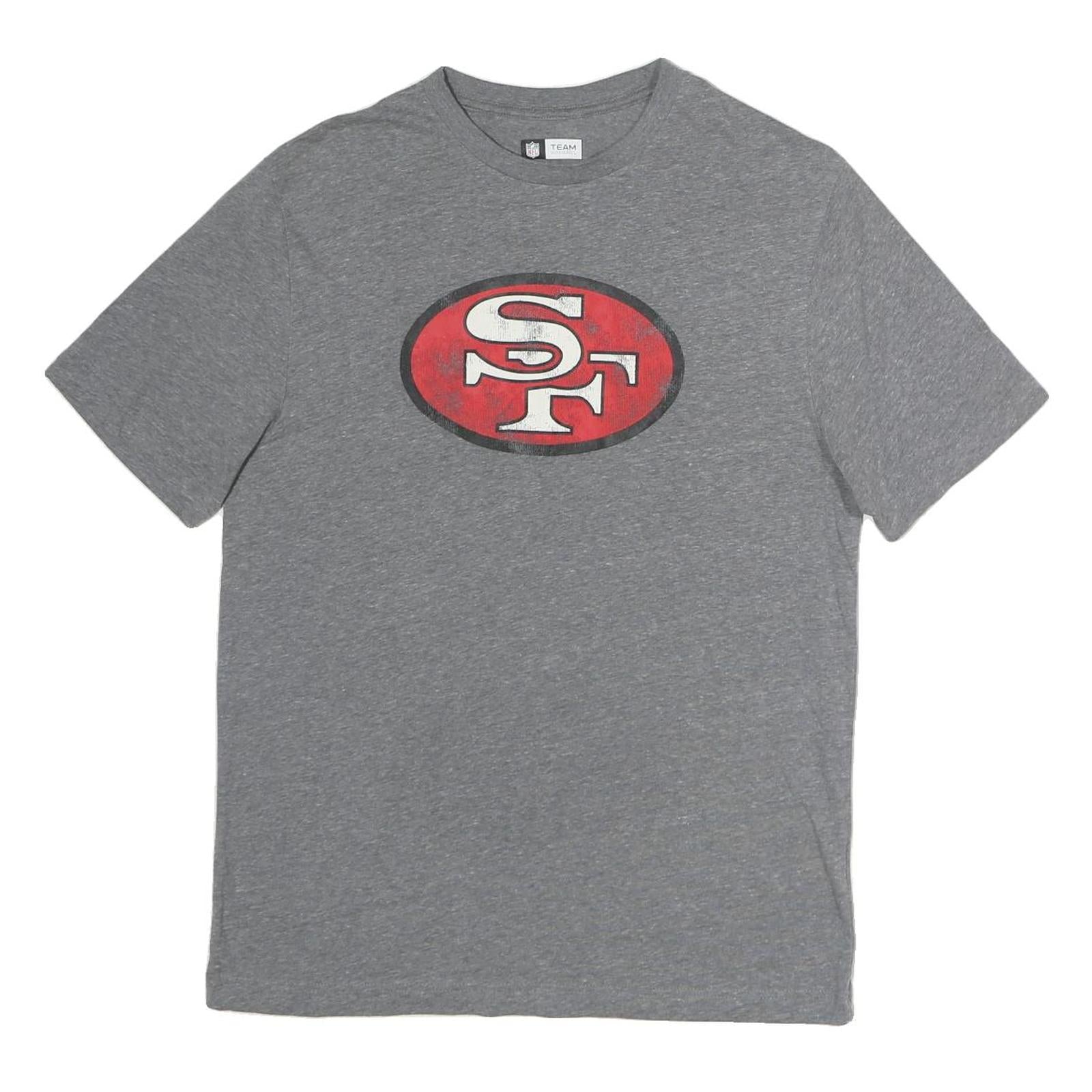 NFL Mens Grey San Francisco Football T-Shirt M Short Sleeve Crew Neck
