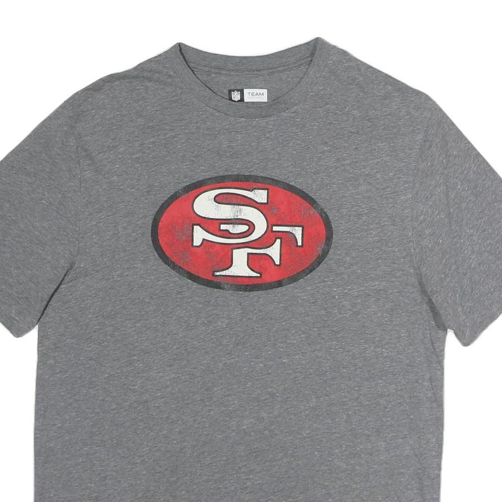NFL Mens Grey San Francisco Football T-Shirt M Short Sleeve Crew Neck