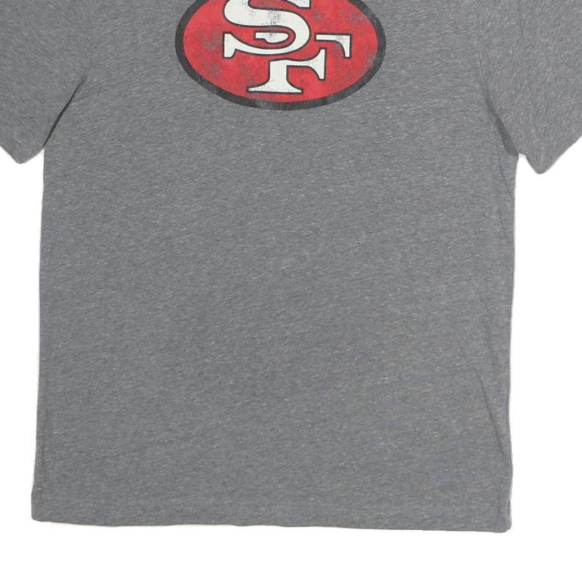 NFL Mens Grey San Francisco Football T-Shirt M Short Sleeve Crew Neck