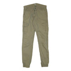SMOG Mens Beige Slim Skinny Cotton Blend Woven Trousers W30 L32 Casual Utility