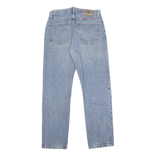 WRANGLER Mens Regular Fit Blue Denim Jeans W32 L32 Classic Cotton Zip Pockets