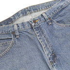 WRANGLER Mens Regular Fit Blue Denim Jeans W32 L32 Classic Cotton Zip Pockets