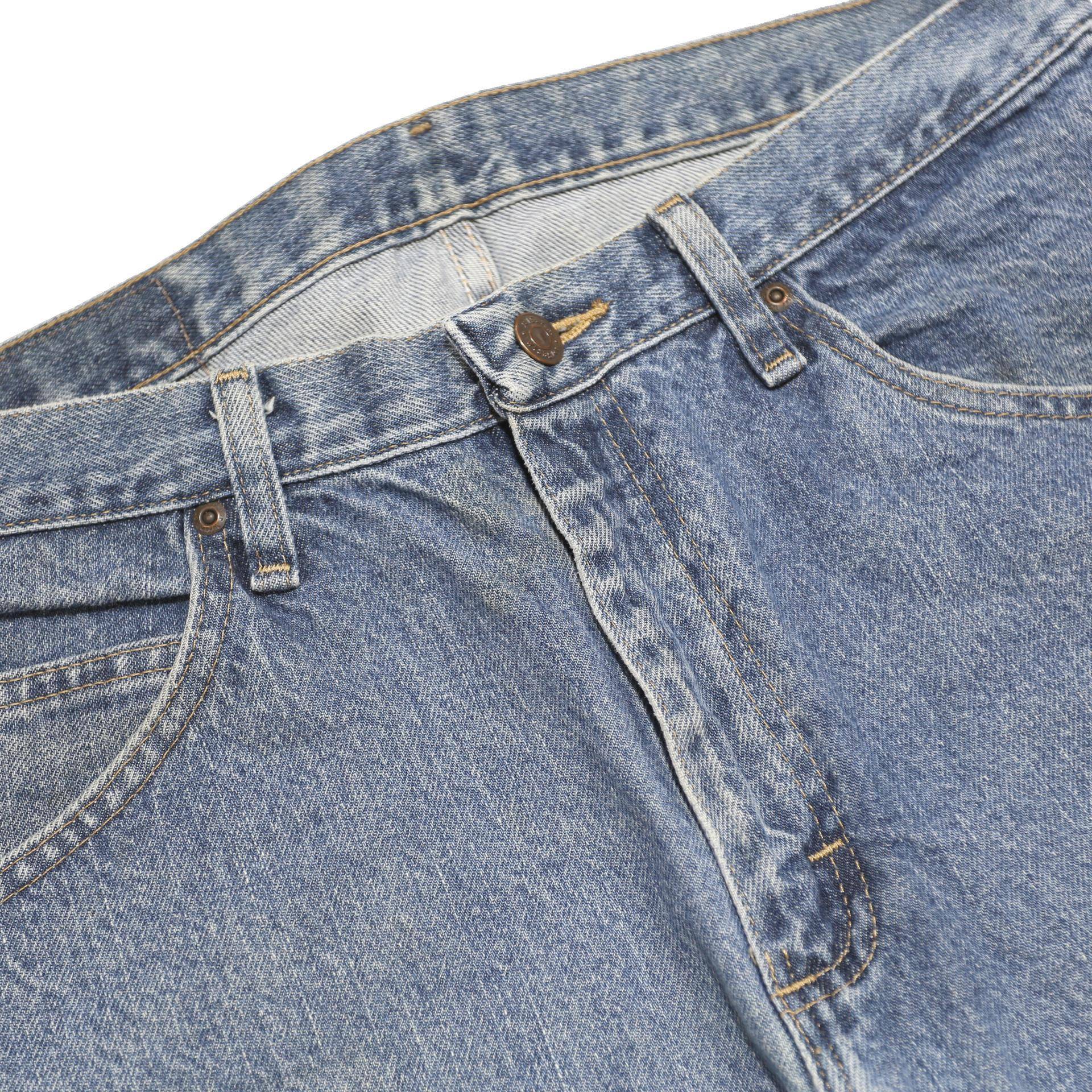 WRANGLER Mens Regular Fit Blue Denim Jeans W32 L32 Classic Cotton Zip Pockets