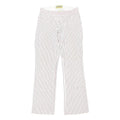 LIBERTINE BY TARGET Womens Cotton Blend White & Burgundy Pinstripe Regular Fit