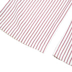 LIBERTINE BY TARGET Womens Cotton Blend White & Burgundy Pinstripe Regular Fit