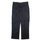 DICKIES Cargo Mens Trousers Black Regular Straight W34 L32