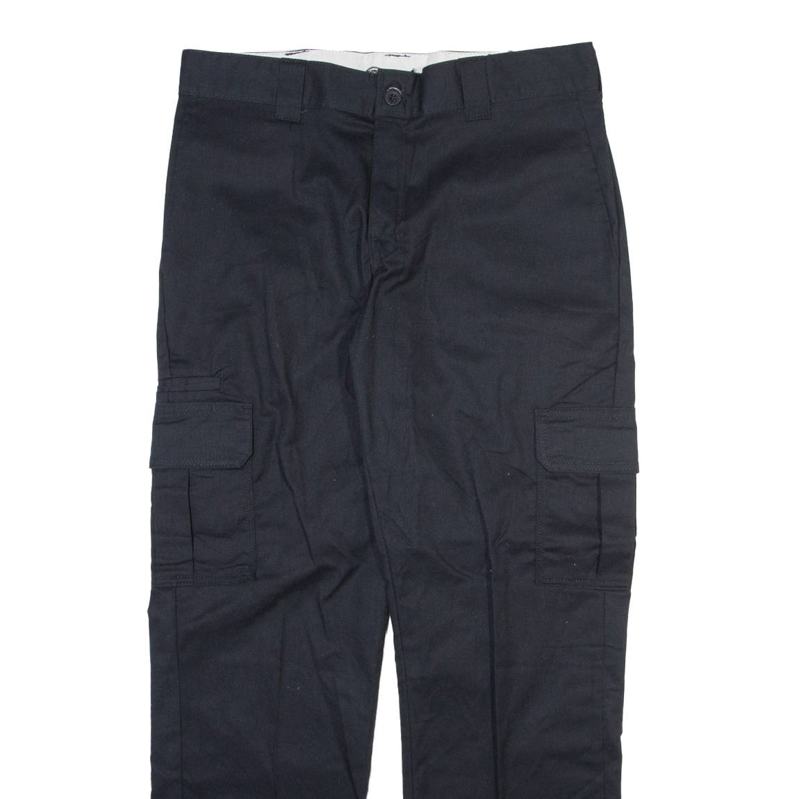 DICKIES Cargo Mens Trousers Black Regular Straight W34 L32