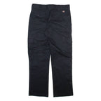 DICKIES Cargo Mens Trousers Black Regular Straight W34 L32