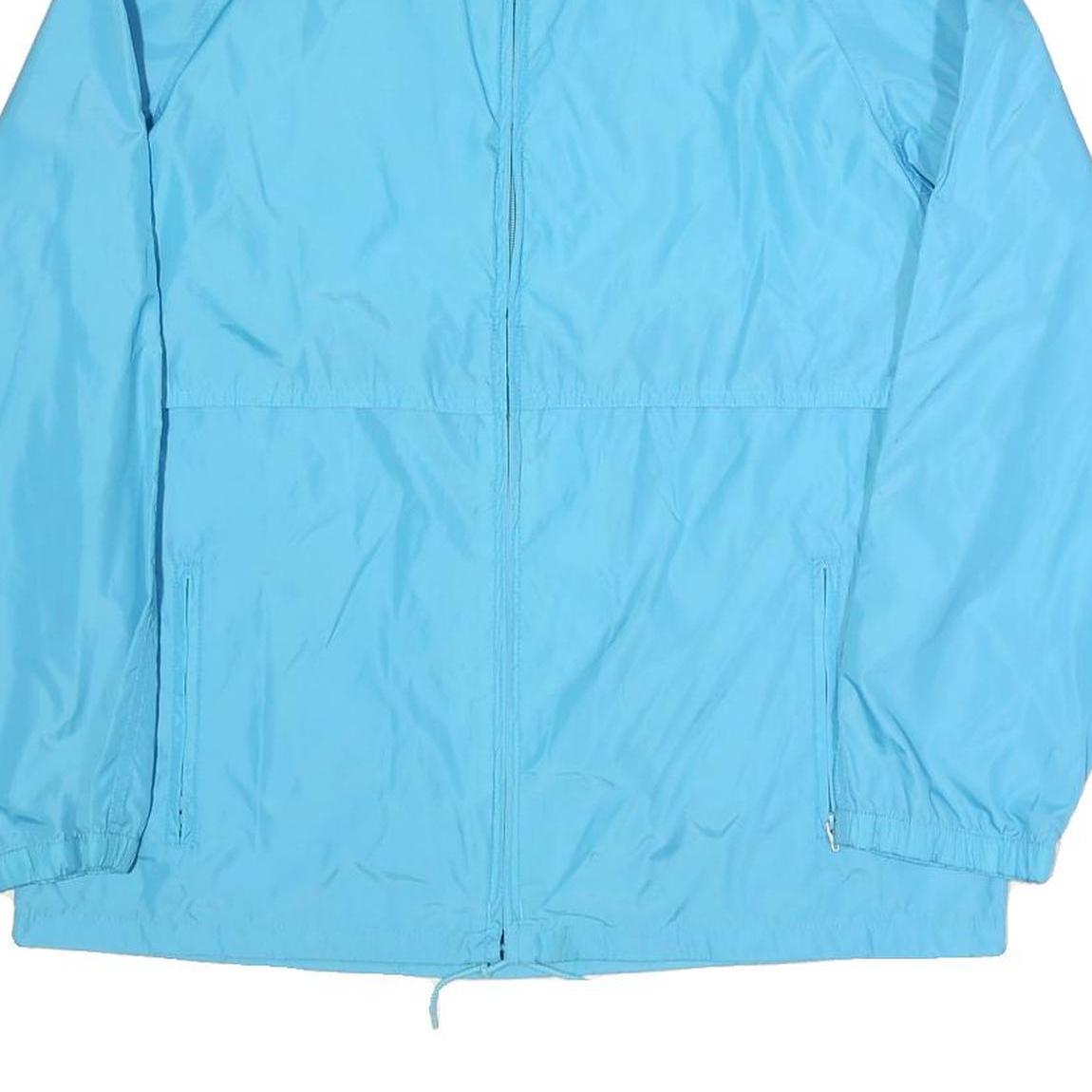 WOOLRICH Womens Blue Lightweight Jacket S Polyester Plain Zip Casual Lightweight