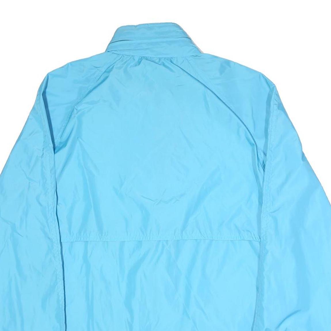 WOOLRICH Womens Blue Lightweight Jacket S Polyester Plain Zip Casual Lightweight