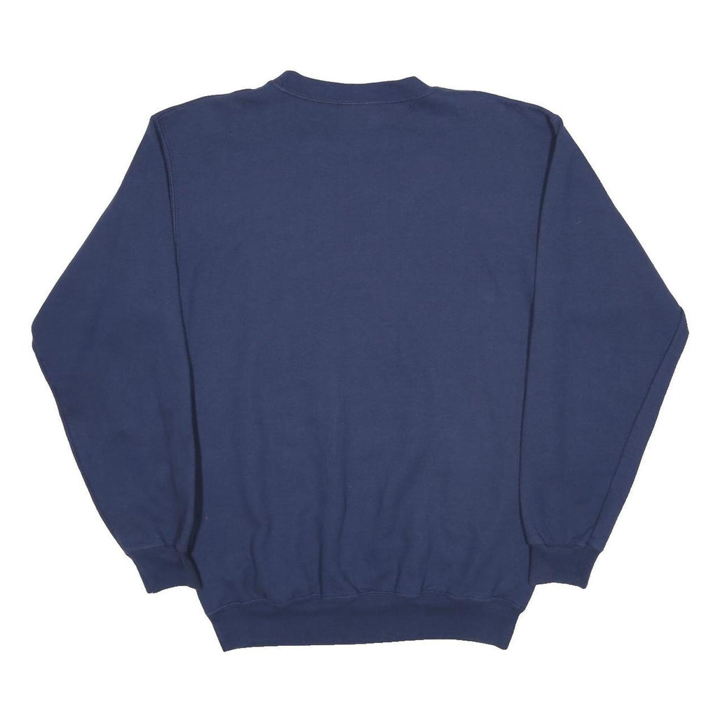 PORT & COMPANY Mens Navy Blue Seattle WA Crew Neck S Cotton Blend Sweatshirt